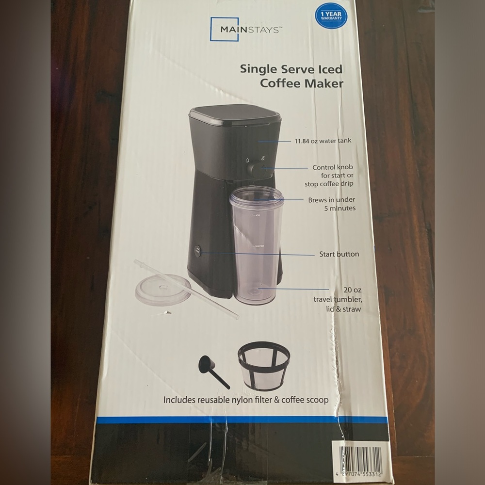 Mainstays single serve iced coffee maker - Picture 3 of 4